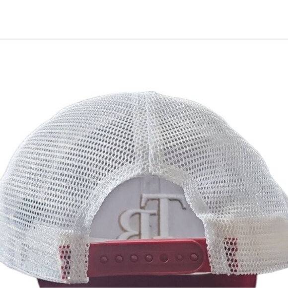 Chop at the Trop 2024 Game Day Giveaway Hat Red Trucker Cap “TB” Rope Detail - Picture 9 of 10